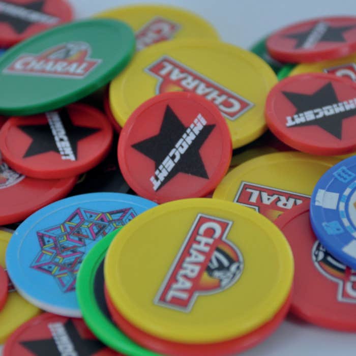 Plastic tokens 29mm