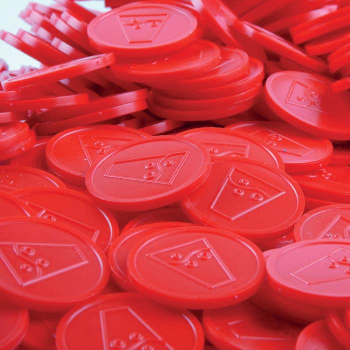 Plastic tokens 23.3mm