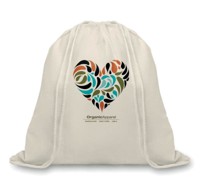 Katoenen Trekkoord Rugzak Organic Hundred