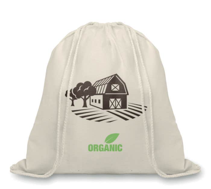 Katoenen Trekkoord Rugzak Organic Hundred