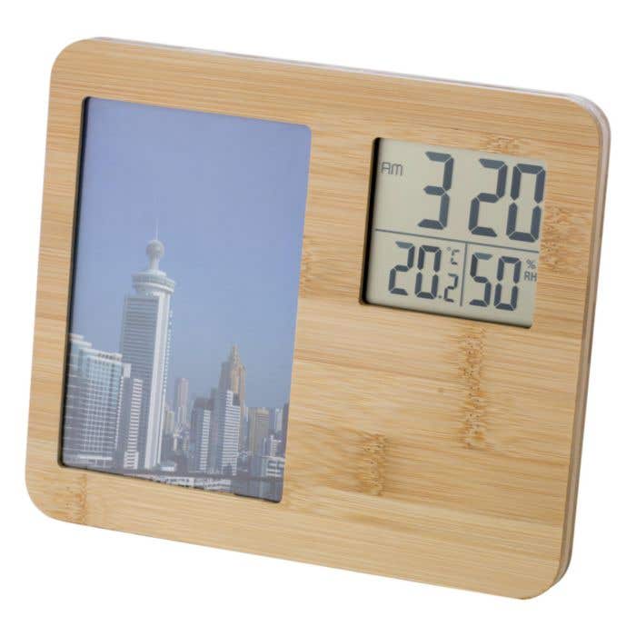 Weerstation Colton | Bamboe | Fotolijst