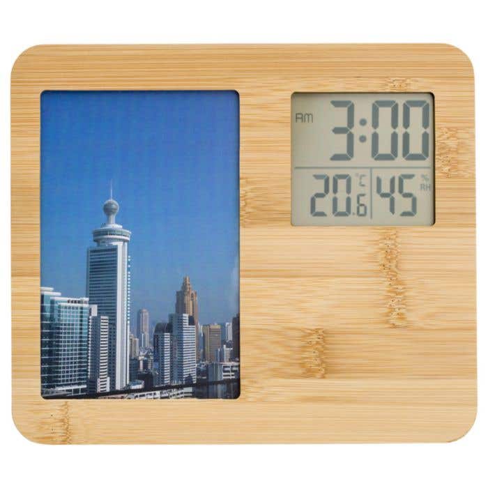Weerstation Colton | Bamboe | Fotolijst