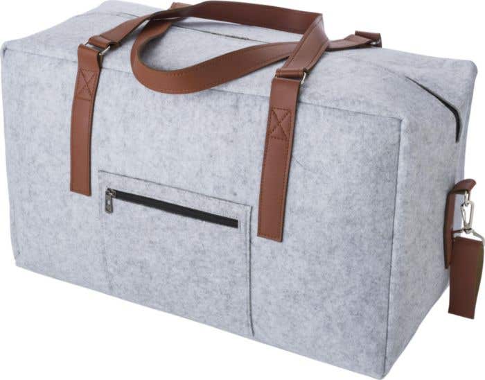 Weekendtas Natalie | 28 L | Gerecycled vilt | Voorvak
