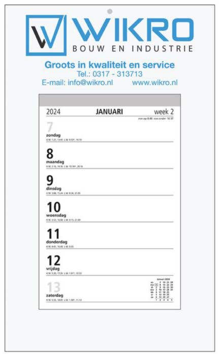 Weekblokkalender Full Colour Luxe