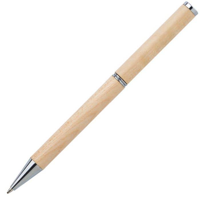 Esdoorn houten balpen Lucienne
