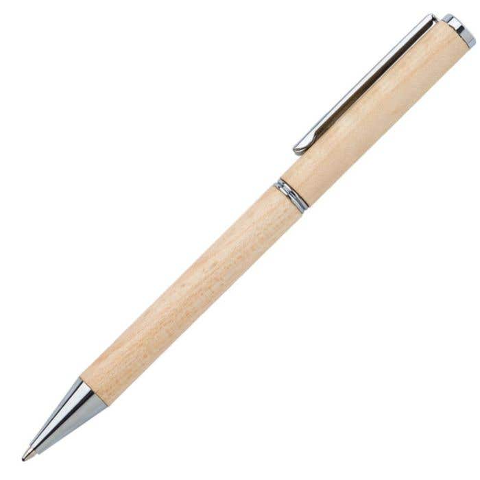 Esdoorn houten balpen Lucienne