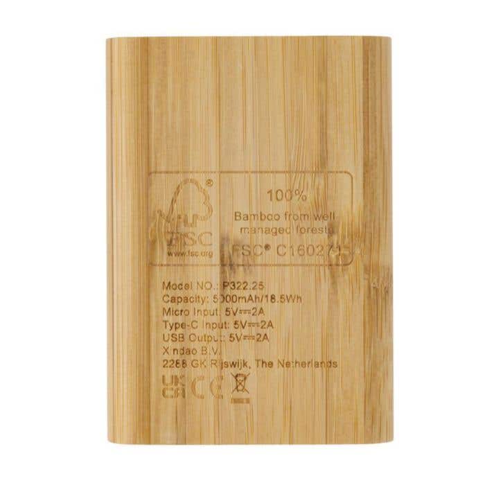 Bamboe Powerbank [5000 mAh]