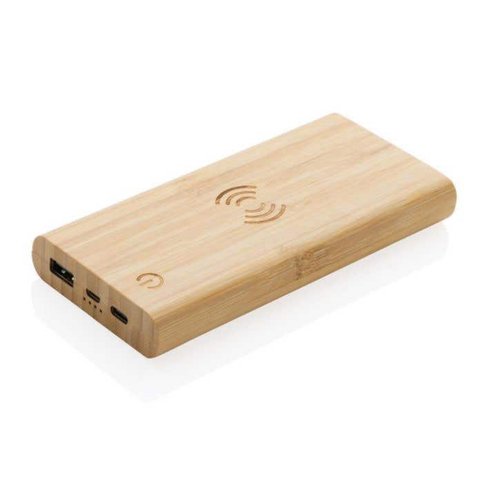 Draadloze Bamboe Powerbank [8.000 mAh 5W]