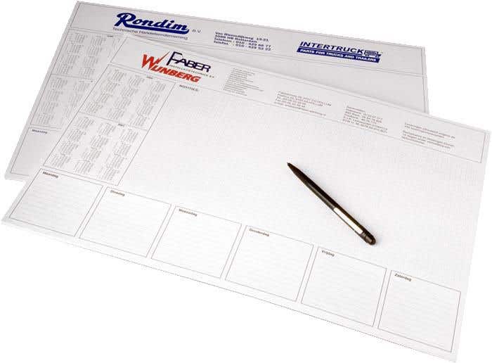 Bureauonderlegger Timenote [20 of 50 vellen]