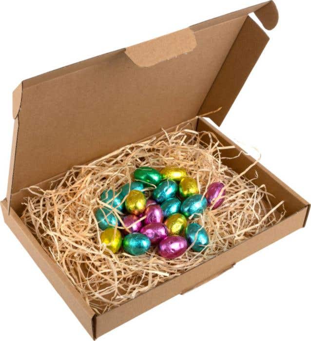 Paaseitjes in vogelnest doosje