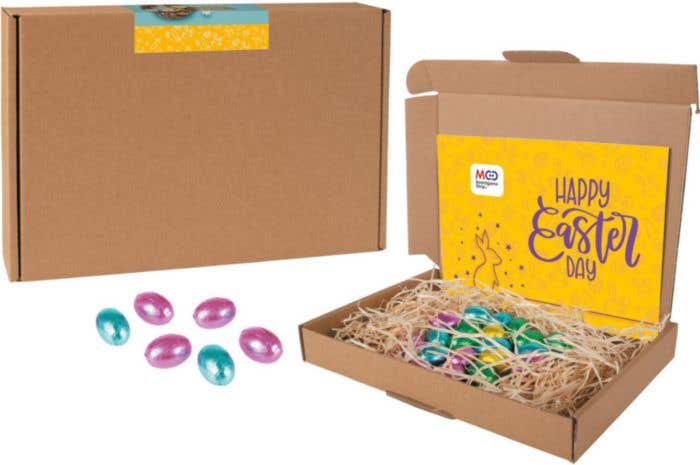 Paaseitjes in vogelnest doosje