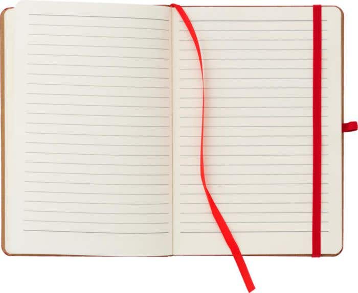 PU en bamboe notitieboek Dorita