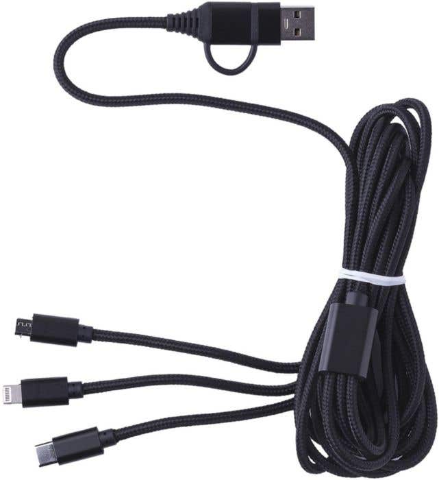 Nylon Oplaadkabel Sable