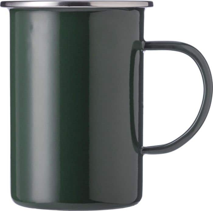 Emaille mok Ayden | 500  ml | RVS rand