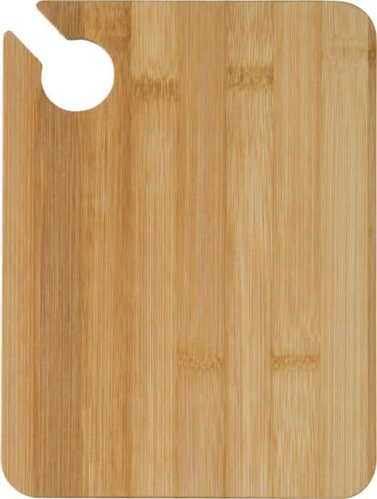 Serveerplank Kennedy | Bamboe | Met wijnglashouder | 15 x 20 cm