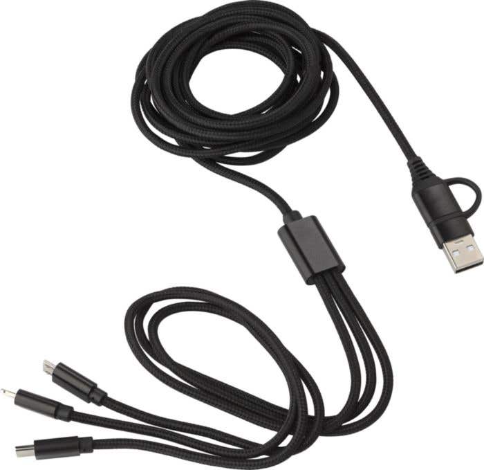 Nylon Oplaadkabel Sable