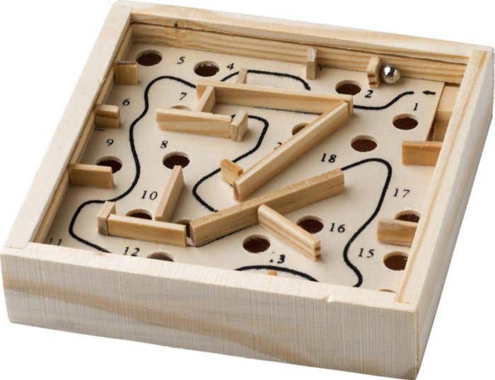 Geduldspel Joel | Hout | Metalen balletje
