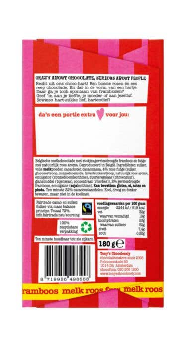 Tony's Chocolonely Gifting Bar: Recht Uit Mijn Chocohart! [180 gram]