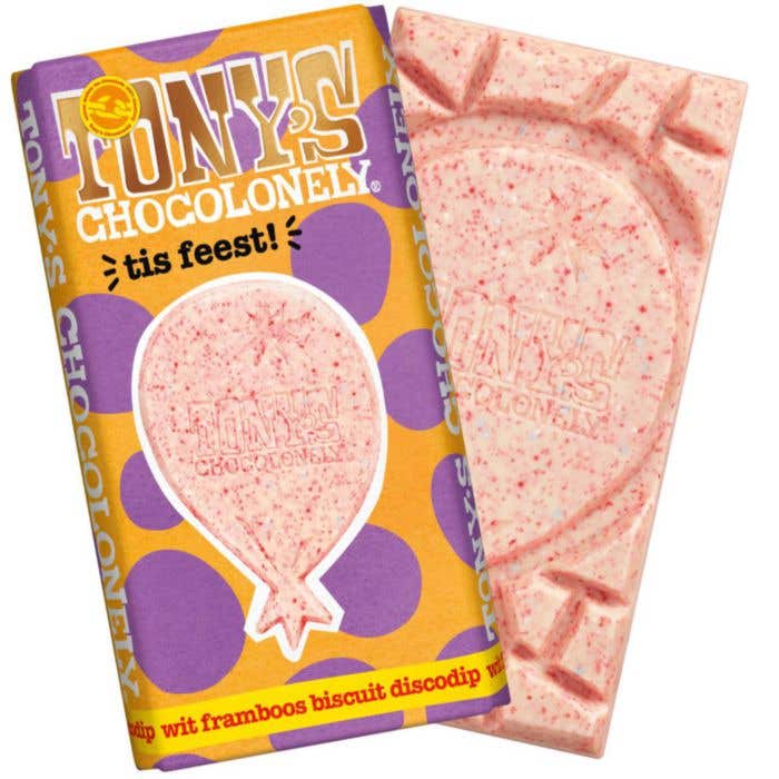 Tony's Chocolonely Gifting Bar: Tis Feest! [180 gram]