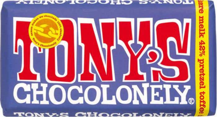 Tony's Chocolonely Donkere Melk Pretzel Toffee [180 gram]