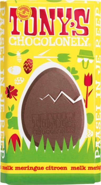 Tony's Chocolonely Paasreep Melk Meringue Citroen 180g