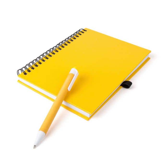 Gerecycled Wire-o Notitieboek Koguel Met Pen [15 x 18 cm]