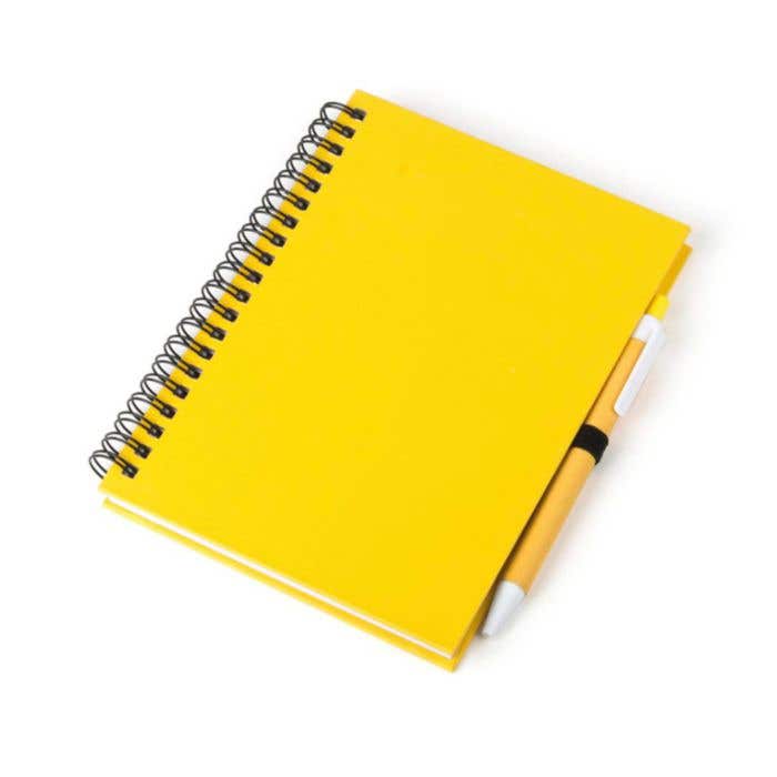 Gerecycled Wire-o Notitieboek Koguel Met Pen [15 x 18 cm]