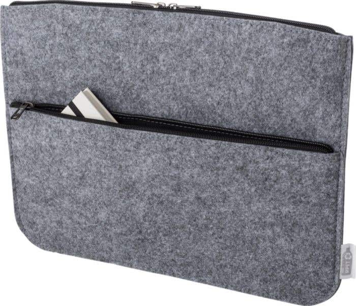 Laptophoes Emilia | Gerecycled vilt | 14 inch