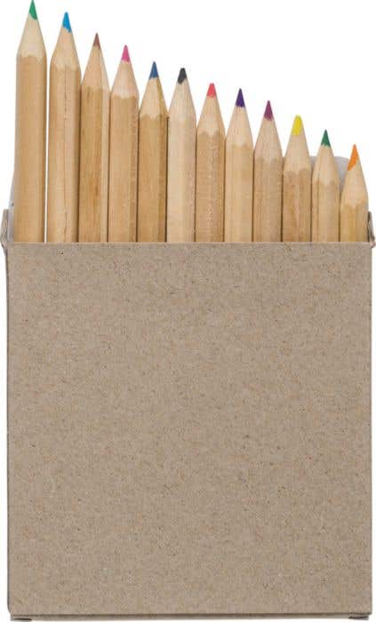 Naturel houten kleurpotloden [12 kleuren] Original