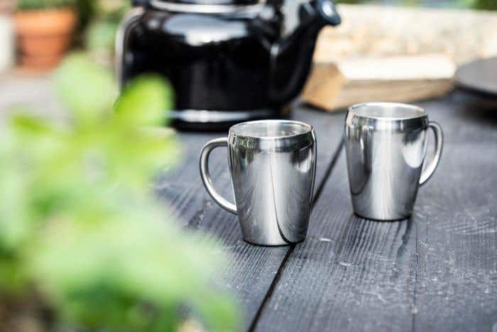 Mokkenset Coffee Break | 200 ml | Gerecycled RVS | Dubbelwandig | 2-delig