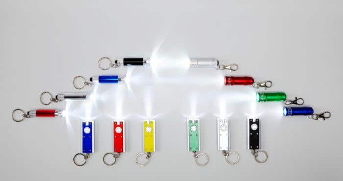 Sleutelhanger Shorty | Zaklamp | 3 LED | Karabijnhaak