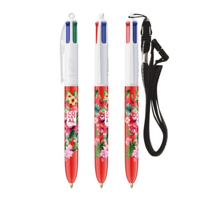 BIC® Balpen Met Lanyard 4 Colours® Color [4-in-1]