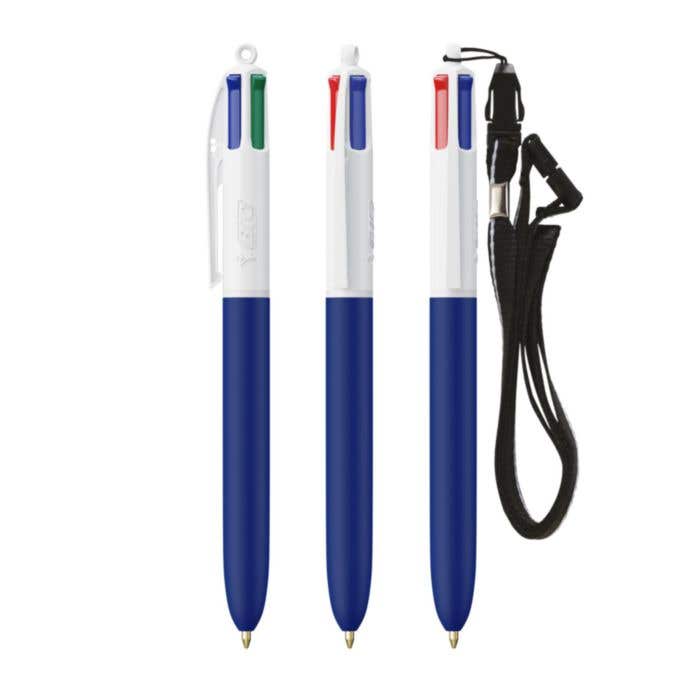 BIC® Balpen Met Lanyard 4 Colours® Soft [4-in-1]