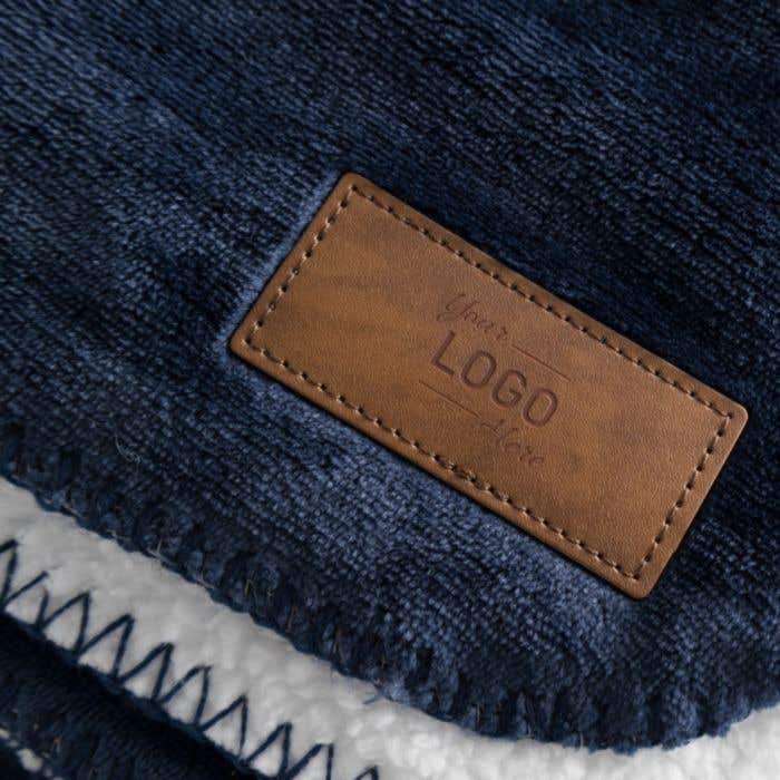 Fleeceplaid met sherpa achterzijde - 120x150cm