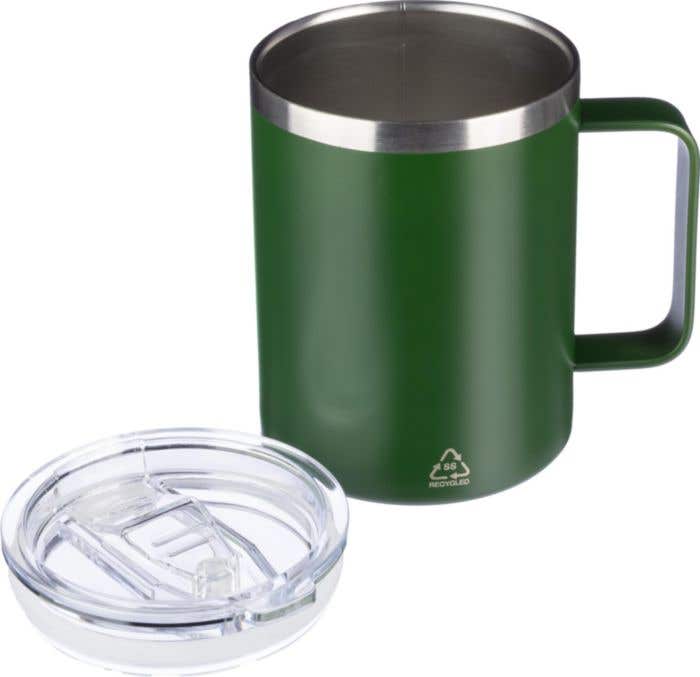 Reisbeker Renate | 300 ml | Gerecycled RVS | Dubbelwandig | Klikdeksel