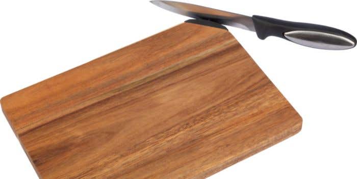 Snijplank Heinz | 24,5x17,5 cm | Hout | Met messenslijper