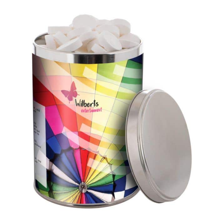 Strooigoed in groot blik