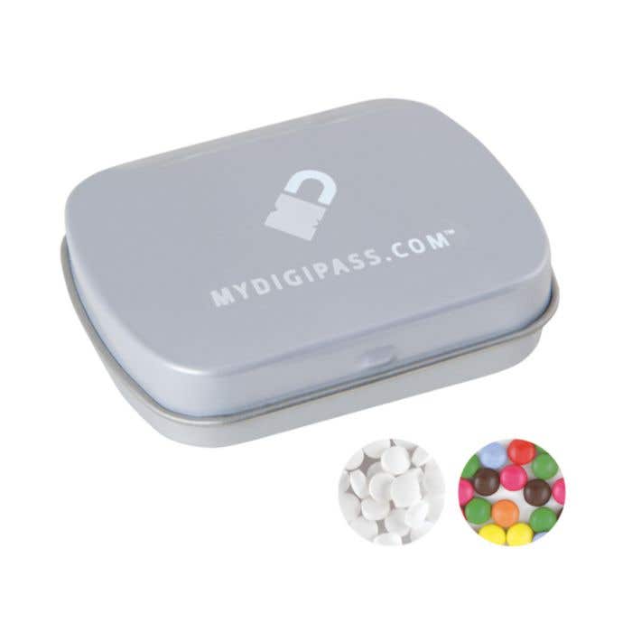 Scharnierblik met mintjes