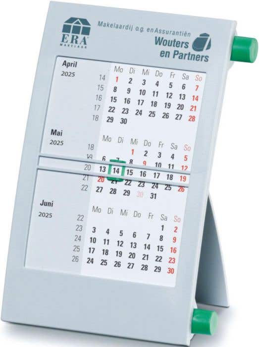 3-maands bureaukalender