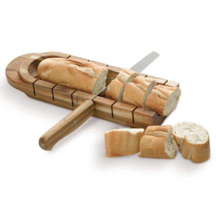 Houten Snijplank Met Mes Baguette
