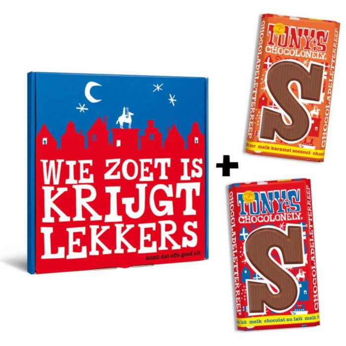 Tony's Chocolonely Giftbox Sinterklaas [2 repen]