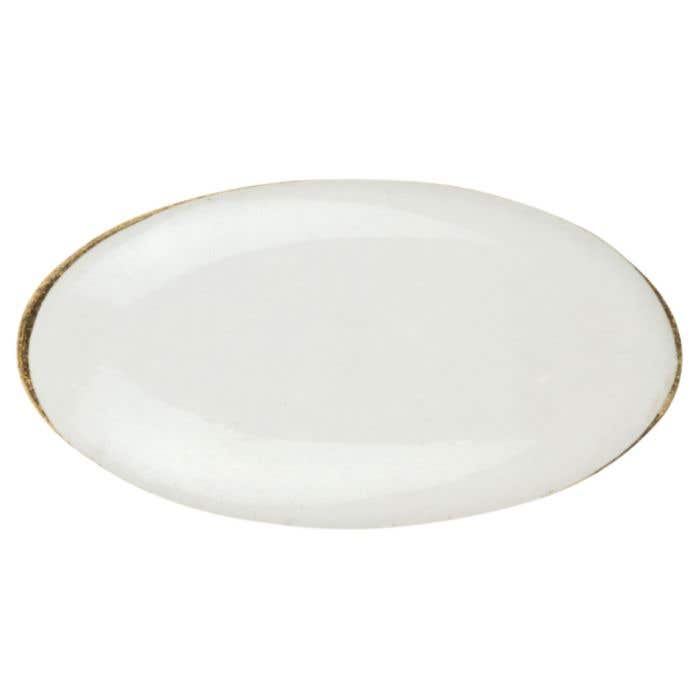 Metalen Button Opal [20 x 12 mm]