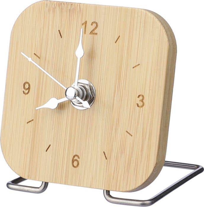 Bureauklok Jenny | Bamboe | Incl. batterij
