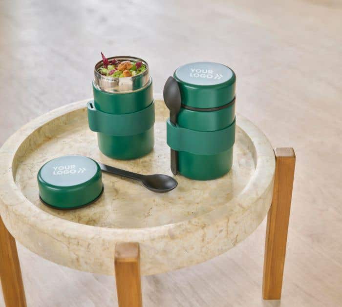 Lunchpot Niko | 460 ml | RVS | Dubbelwandig | Met lepel