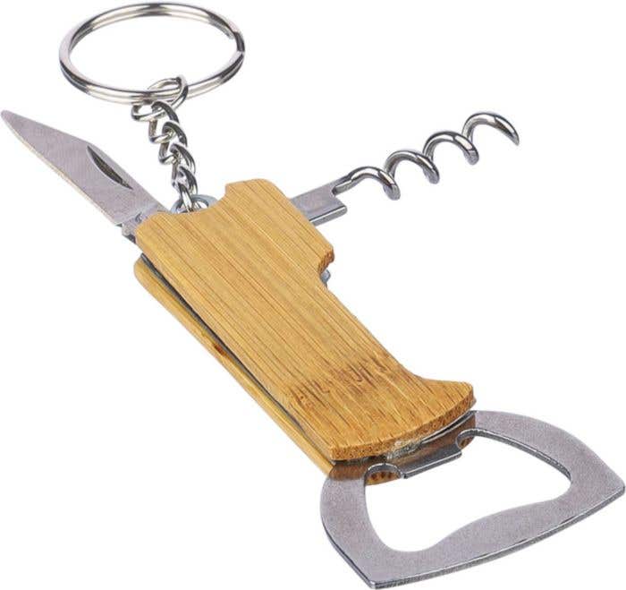 Sleutelhanger Stuart | Multitool | Bamboe | 3-delig