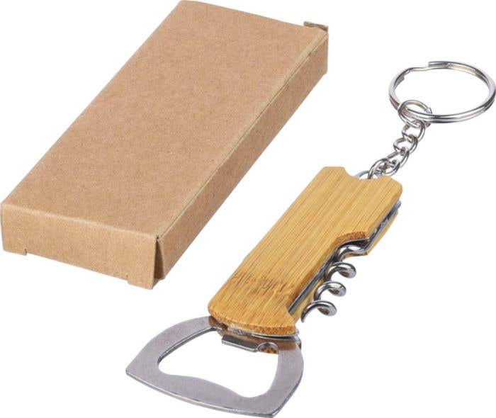 Sleutelhanger Stuart | Multitool | Bamboe | 3-delig