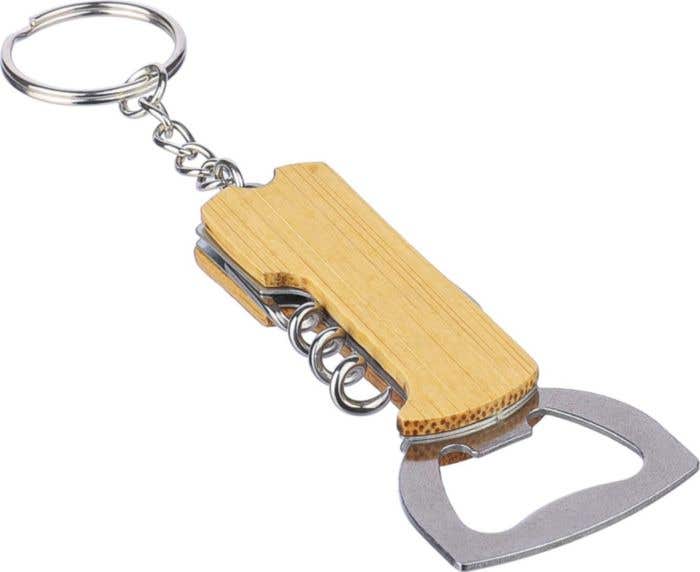Sleutelhanger Stuart | Multitool | Bamboe | 3-delig