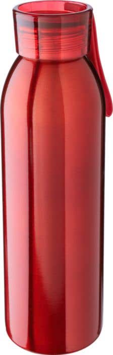Drinkfles Cindy | 650 ml | Gerecycled RVS | Enkelwandig | Draagband