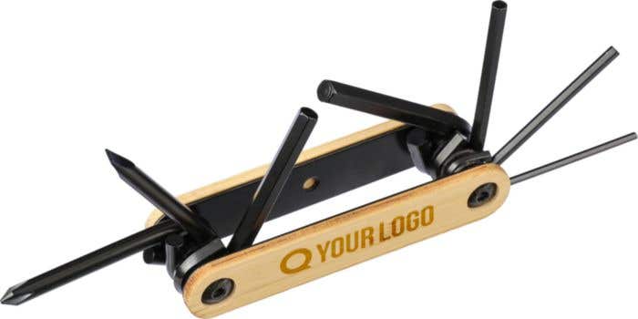 Multitool Edna | Bamboe | 7-delig | Fietsreparatie