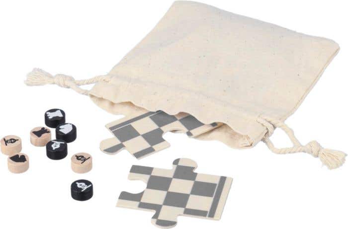 Houten Schaak- en Damspel Hank